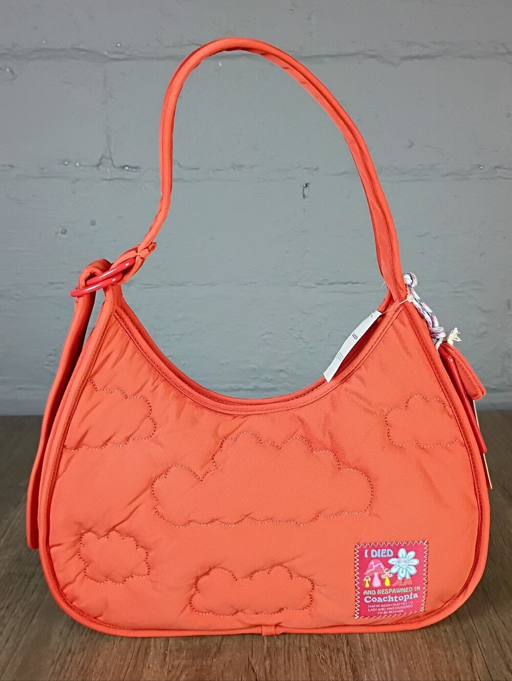 Coachtopia Sun Orange Loop Ergo Cloud Quilted Bag